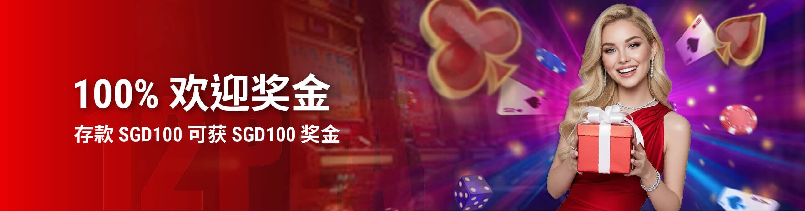100% 欢迎奖金